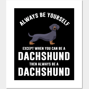 Funny Dachshund Dog Posters and Art